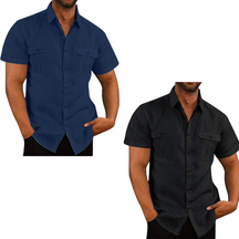 Camisa Linho Walker Duplo Bolso - Compre 1 Leve 2